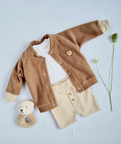 Bluza polarowa 3717P Teddy Marija - brąz