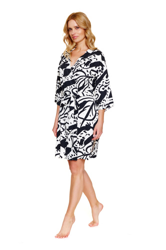 Doctor Nap 7311 – Szlafrok damski La Palma z wiskozy, z kieszeniami