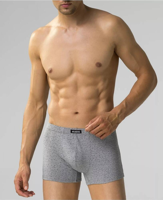 Bokserki męskie 3MH-199 A'3 Atlantic -granatowy-niebieski szary