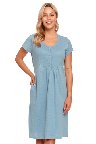 TCB.4444 Koszula Nocna do karmienia Doctor Nap - satin blue