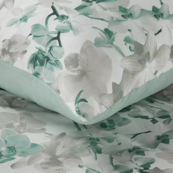 Pościel satynowa Spring 11 Kwiaty Eurofirany miętowy