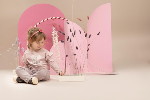 Bluzka wciągana dla dziewczynki Happiness Pinokio - róż