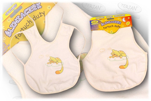 Śliniak fartuch duży TERJAN biały