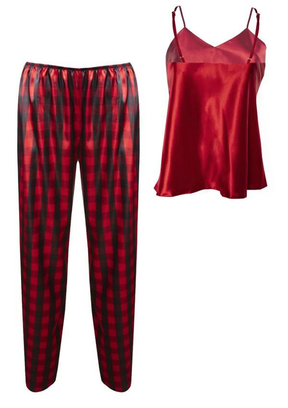 Piżama Damska Satynowa DKaren - DK-KI Świąteczny 16