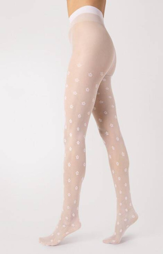 G 6105 Spring Rajstopy Fiore 20 den - white