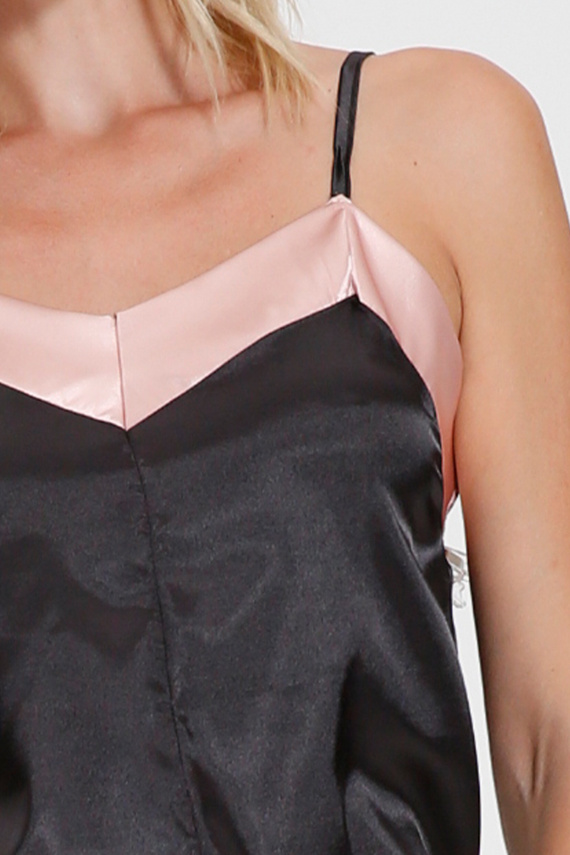 Exes D492 – satynowa piżama damska krótka, elegancki komplet