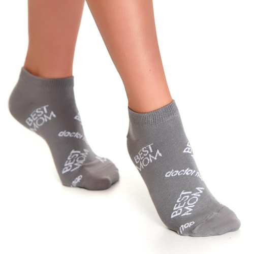 2201 Stopki damskie wzorzyste Doctor Nap - grey