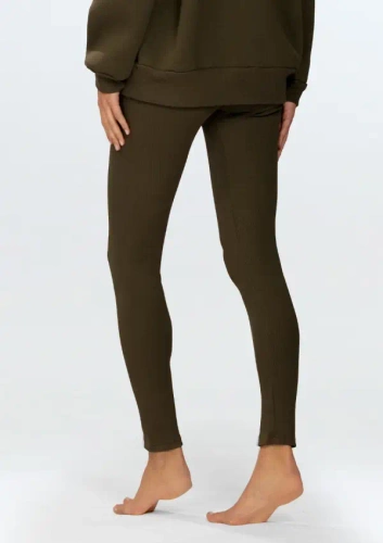 Legginsy długie Oseye Dkaren khaki