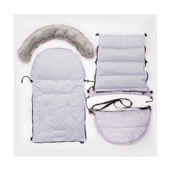 Śpiworek do wózka 3 w 1 Eevi - jasny szary
