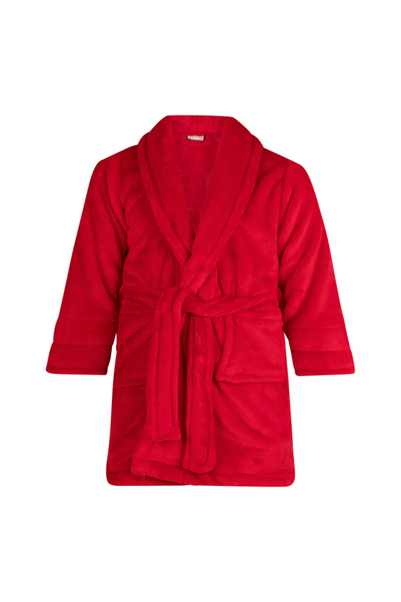 Szlafrok dziecięcy polarowy Calido ByShelly - czerwony