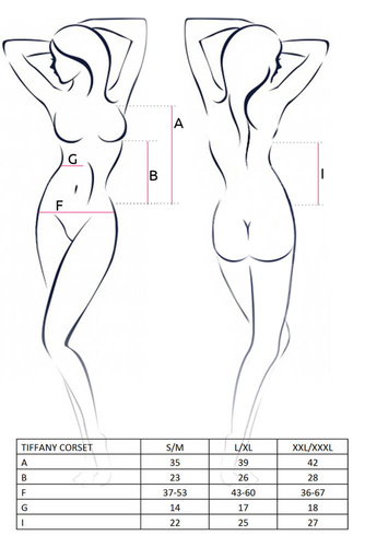 Corset damski Tiffany Corset Avanua czerwony