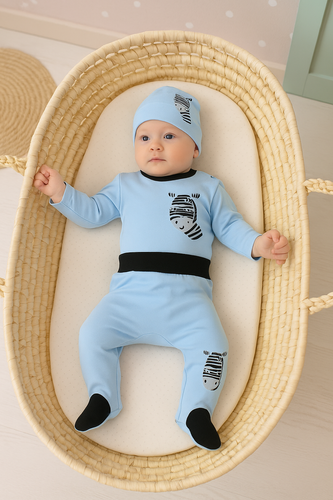 Zebra Komplet 5-częściowy Terjan - niebieski