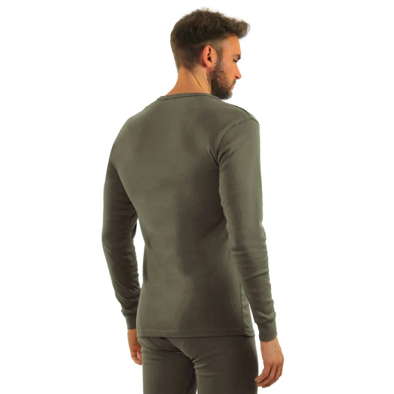 123 Koszulka z długim rękawem Sesto Senso- khaki