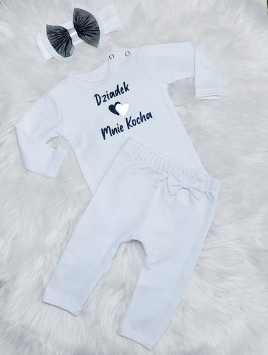 Spodnie niemowlęce Tosia Bambarillo biały