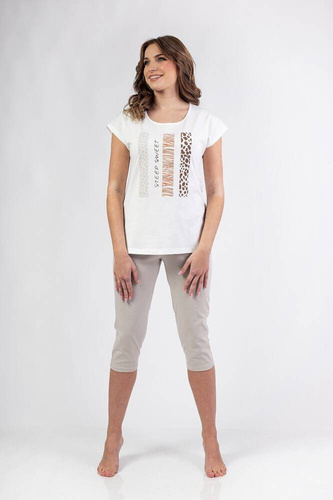 Piżama Damsak 701 Regina beżowy