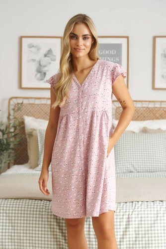 5327 Koszula Nocna ciążowa i do karmienia Doctor Nap - daisy flowers