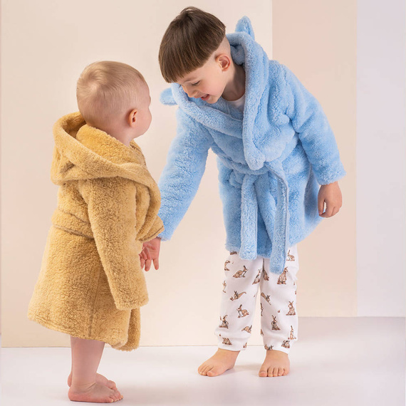 Szlafrok dziecięcy 018 11 "Basic" Nicol - niebieski