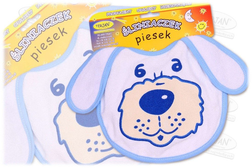 Śliniak piesek TERJAN niebieski