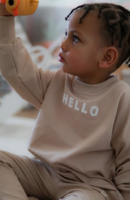 Bluza dresowa Hello Yosoy - karmelowy