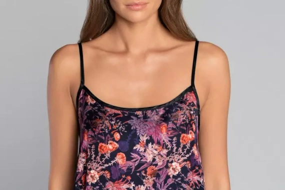 Koszula damska, wąskie ramiączko Tibesti Italia Fashion - druk