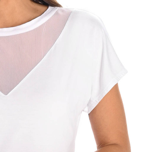 Bluzka damska bambusowa Cora Teyli - biały