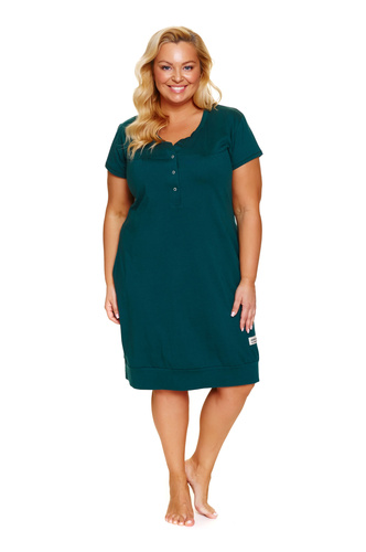 Koszula nocna Doctor Nap 4348 – Ciążowa i do karmienia | Bawełna 100%, Polska - emerald