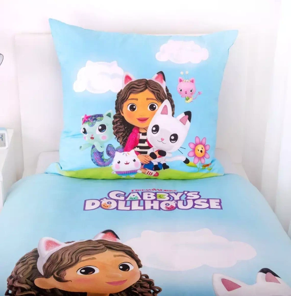 Pościel dziecięca bawełniana Koci domek Gabi Herding