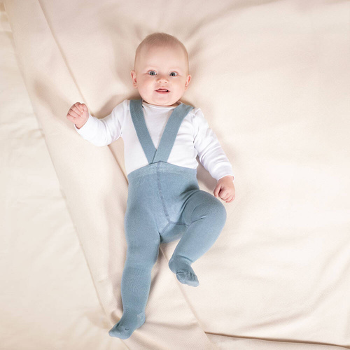 Rajstopy bambusowe z szelkami 141604 Nicol - morski