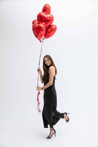 Ife Halka satynowa koszulka damska DKaren - czarna