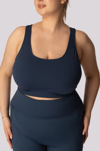 Top biustonosz base sportowy Mona granatowy