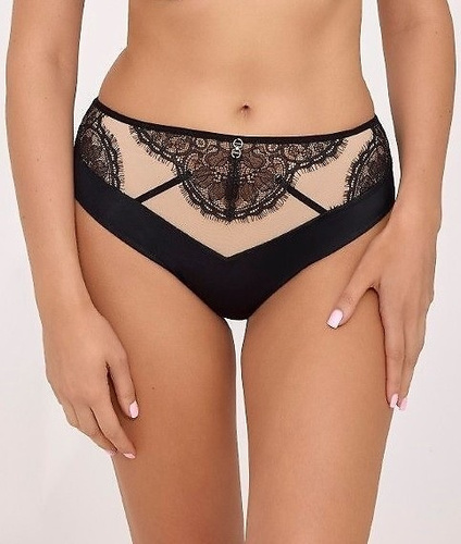 Figi 2229 Ava – koronkowe, siateczkowe, z paskami, komfortowe i stylowe