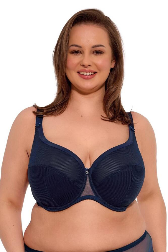 Biustonosz półusztywniany BSM 1058 Sonia Maxi Gaia granatowy