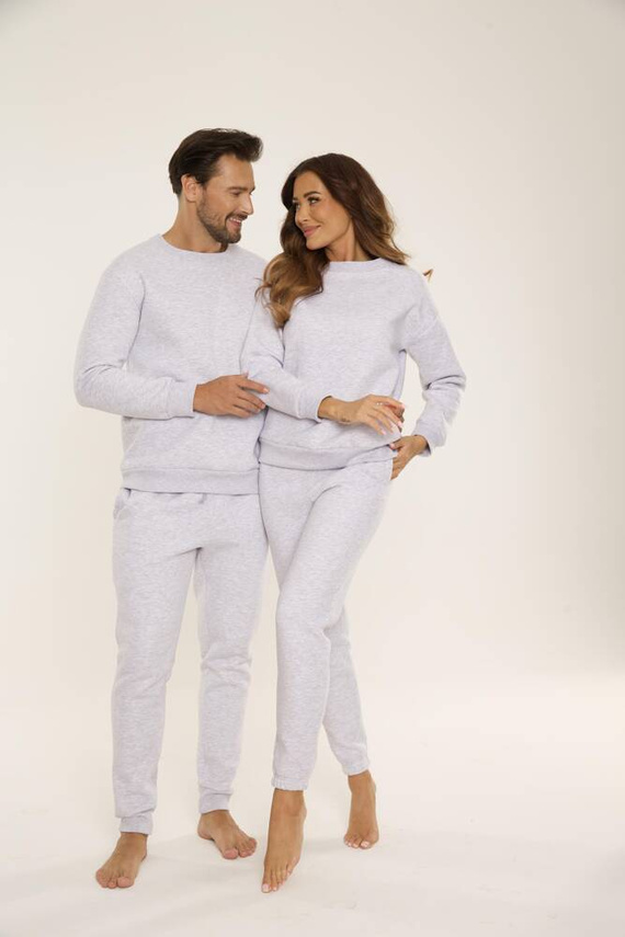 Bluza męska dresowa 813 Indigo Forex - jasny melanż