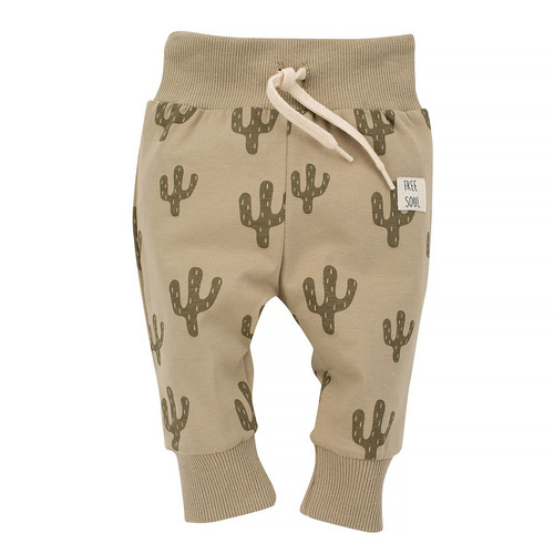 Legginsy Free Soul Pinokio- zielony druk