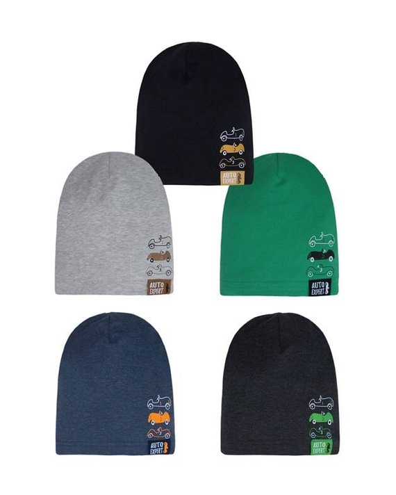 Czapka dla chłopca 48-053 AJS mix-kolor