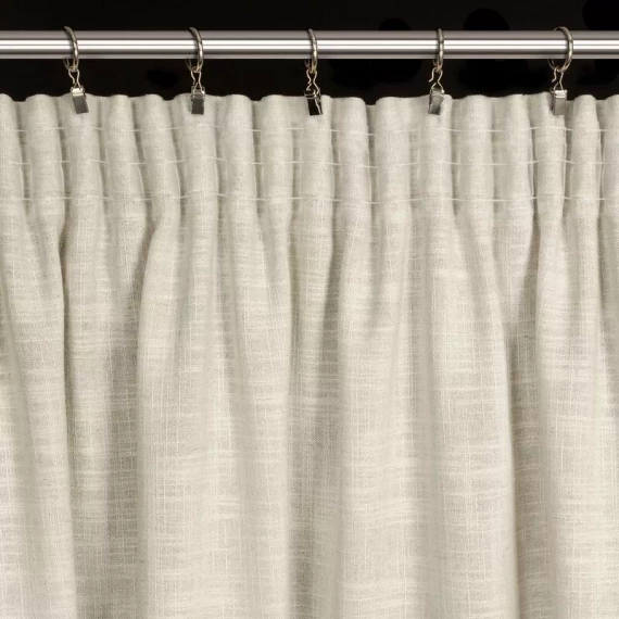 Zasłona na taśmie Rosi Eurofirany ciemny beżowy