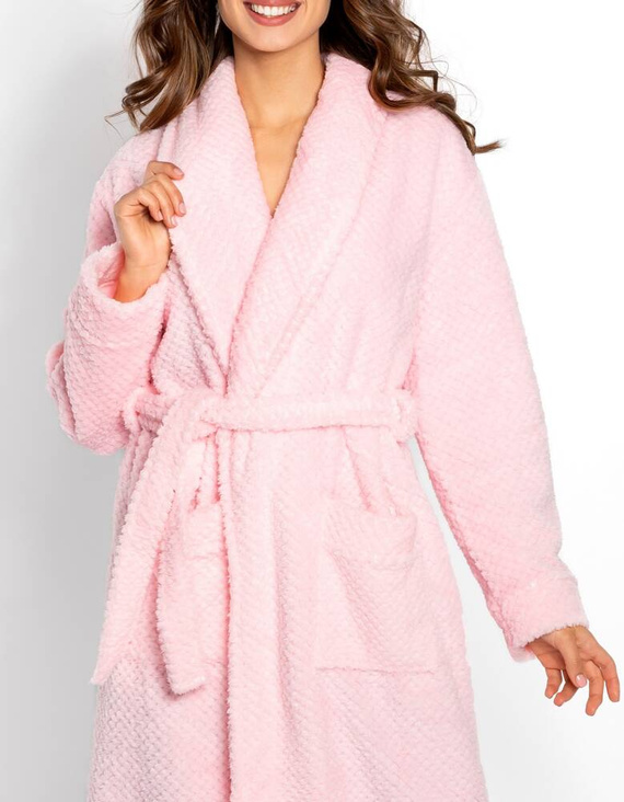 Szlafrok damski Eloise Long Momenti Per Me pink