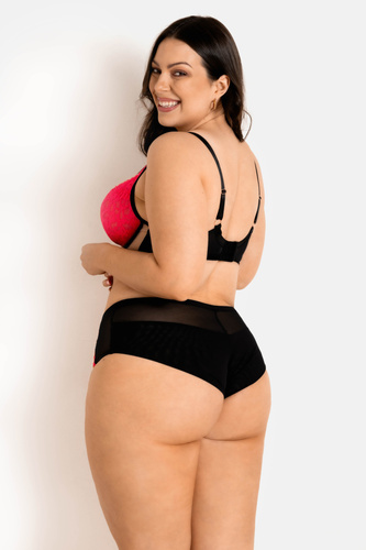 Mediolano Funny 19232 Figi pełne czarny-fluo – komfort, styl, nowoczesny wygląd