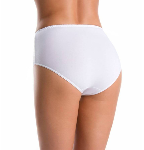 Wielopak figi z koronką Violetta Teyli - czarny/biały/beżowy