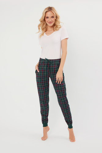 Spodnie damskie Foggia Italian Fashion - druk