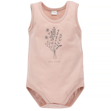 Body dla dziewczynki na ramiączkach Summer Mood Pinokio - róż