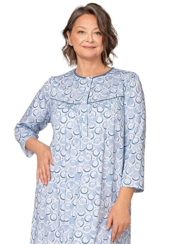 Koszula nocna damska Bogna 204 ll Martel - niebieski 26