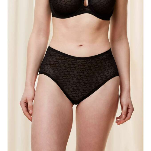 Figi Damskie Signature Sheer Maxi  Triumph- czarny
