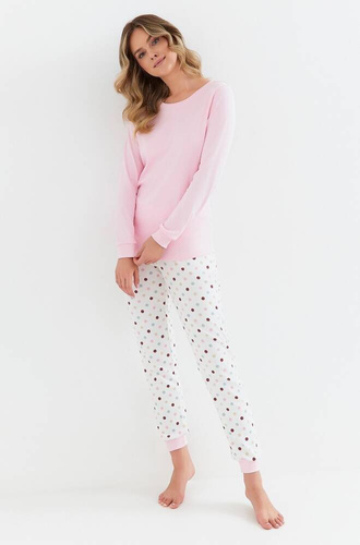 Piżama damska Interlock 432 Cana - różowy