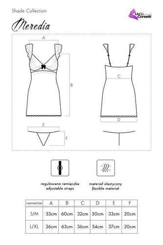 Komplet dwuczęściowy Meredia LC 11247 LivCo Corsetti Fashion