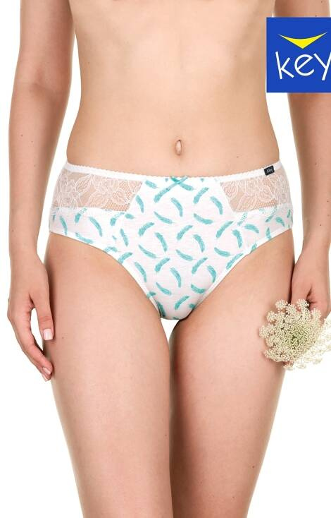 Figi damskie LPC 971 A22 Key miętowy-biały