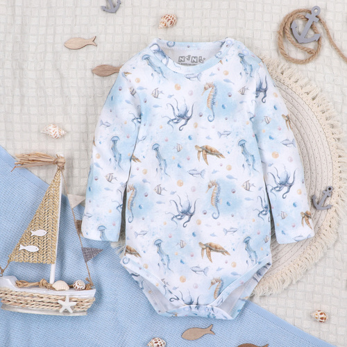 Body niemowlęce Sea Of Joy Nini – bawełna organiczna, długi rękaw