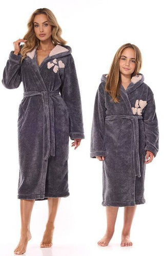 Szlafrok dziecięcy 2434 L&L- onyx