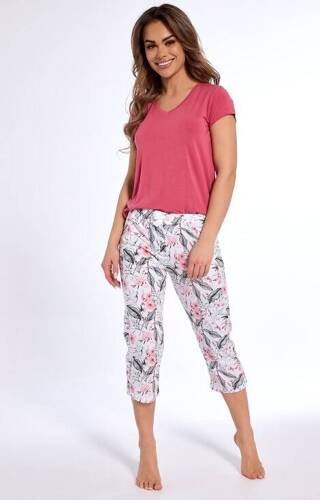 Piżama damska modal  668/313 Isabel Cornette różowy