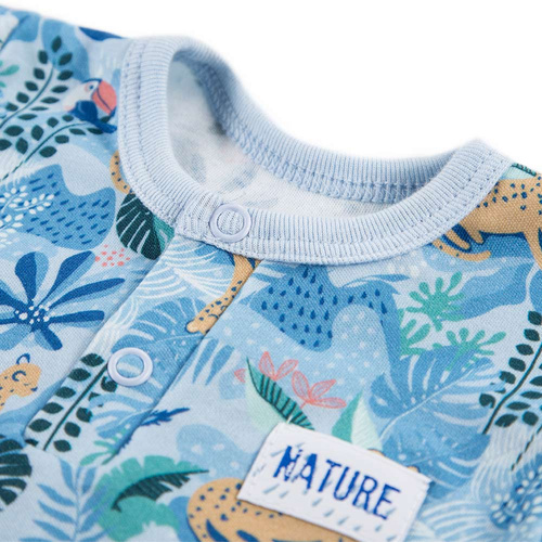 Rampers z nadrukiem Nature Ewa Klucze - druk niebieski 